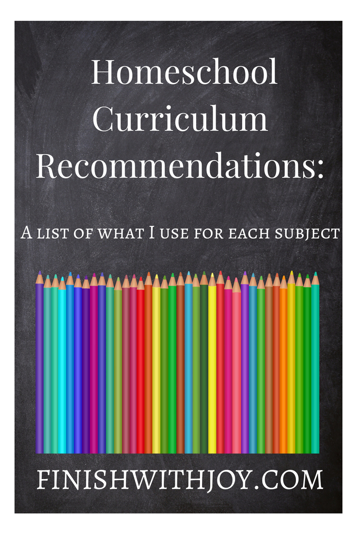 Homeschool Curriculum: What We Use